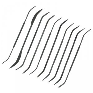 Modelcraft PFL6003 10 Pce Medium Cut Double Ended Riffler Files Set