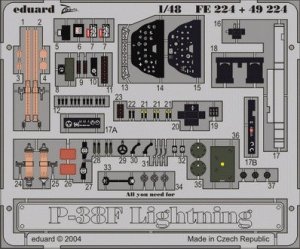 Eduard FE224 P-38F 1:48 Hasegawa