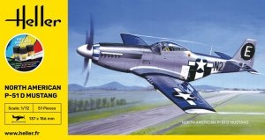 Heller 56268 North American P-51 D Mustang  - Starter Kit 1/72