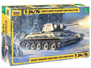 Zvezda 3689 Soviet Medium Tank T-34/76 1943 UZTM 1/35