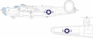 Eduard EX1043 B-24J US national insignia HOBBY BOSS 1/48