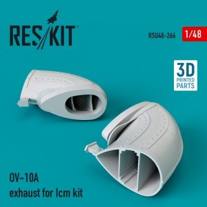 RESKIT RSU48-0266 OV-10A EXHAUST FOR ICM KIT (3D PRINTED) 1/48