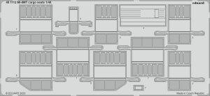 Eduard 481112 Mi-8MT cargo seats TRUMPETER 1/48