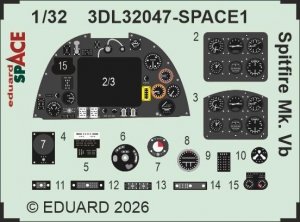 Eduard 3DL32047 Supermarine Spitfire Mk.Vb - Space Set (for Kotare Kits) 1/32
