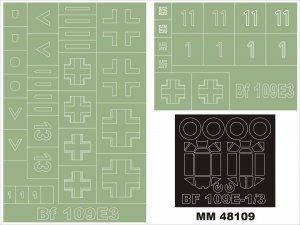Montex MM48109 Bf-109E-3 HASEGAWA