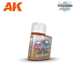 AK Interactive AK1214 MEDIUM EARTH – ENAMEL LIQUID PIGMENT 35ml