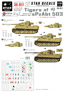 Star Decals 35-917 Tigers of sPzAbt 503 2 1/35