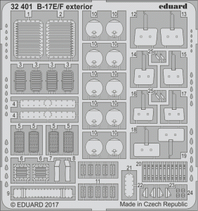 Eduard 32401 B-17E/ F exterior 1/32 HK MODELS