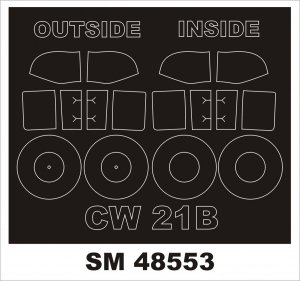 Montex SM48553 CW-21B for DORA WINGS 1/48