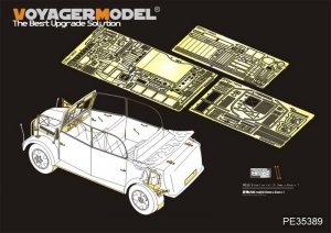 Voyager Model PE35389 WWII German Steyr 1500A Kommandeurwagen for TAMIYA 35235 1/35