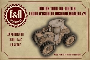 F&A Miniatures FA-72022 Carro D'Assalto Ansaldo Modello 29 1/72