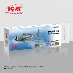 ICM 3088 Acrylic paint set for WWII US Naval Aviation 12ml x6