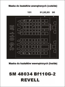 Montex SM48034 Me-110 G-2 REVELL