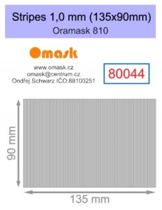 Omask 80044 Stripes 1,0 mm (135x90mm) Oramask foil