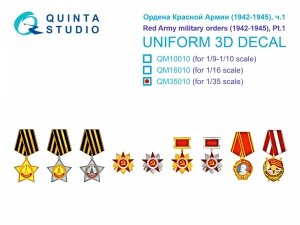 Quinta Studio QM35010 Red Army military orders (1942-1945) pt.1 1/35