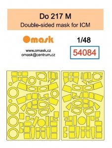 Omask 54084 Do 217 M Double-Sided Mask (for ICM) yellow masking tape 1/48 