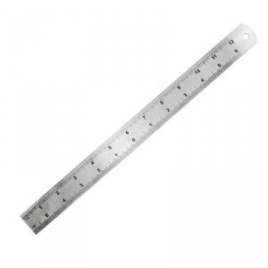 Modelcraft PRU3012 Scale Steel Rule 12” (1/12th and 1/24th scale)