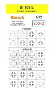 Omask 23042 Bf 109 E masks for crosses 1/32