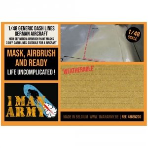 1 Man Army 48GEN200 Generic Dash Lines German Aircraft 1/48