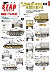 Star Decals 72-A1069 1. Skijäger Division. 1/72