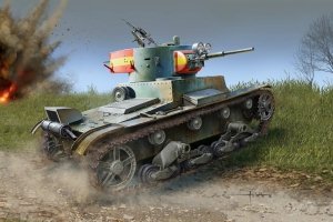 Hobby Boss 83810 Soviet T-26 Light Infantry Tank Mod.1936-1937 (1:35)