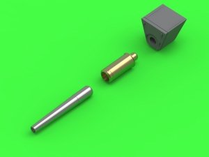 Master GM-72-041 Sturmhaubitze 42 - 10,5 cm StuH 42 L/28  - lufa działa wraz z żywiczną osłoną jarzma (wersja z prostą lufą bez hamulca wylotowego) 1/72
