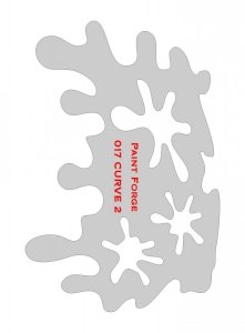 Paint Forge PFST017L STENCIL - CURVE 2