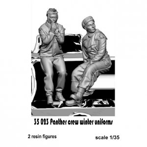 Glowel Miniatures 35023 Panther crew winter uniforms 1/35