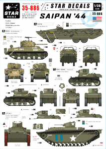Star Decals 35-886 Saipan '44 1/35