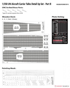 Very Fire BELBV350901UP-B IJN Aircraft Carrier Taiho Detail Up Parts Set B (Deck) 1/350