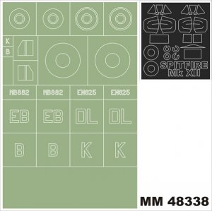 Montex MM48338 Spitfire MkXII AIRFIX 5117 1/48