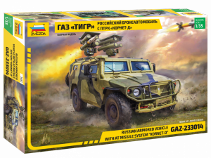 Zvezda 3682 GAZ with AT missile system Kornet D (1:35)