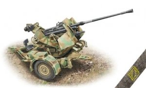 ACE 72570 3,7cm Flak. 36 AA gun with Sd.Ah.52 Carriage trailer 1/72