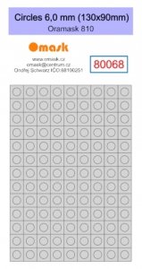Omask 80068 Circles 6,0 mm (130x90mm) Oramask foil