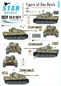 Star Decals 35-C1071 Tigers of Das Reich 1/35