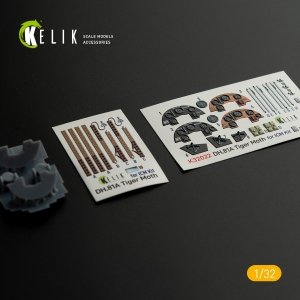 KELIK K32022 DH.81A Tiger Moth - Interior 3D Decal with 3D printed parts for ICM kit 1/32