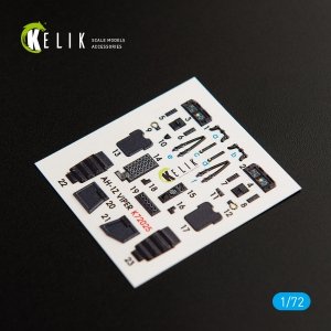 Kelik K72025 AH-1Z Viper interior 3D decals for Dream Model kit (1/72)