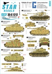 Star Decals 35-C1212 PzKpfw IV Ausf G - Late production 1/35