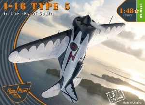 Clear Prop! CP4822 I-16 type 5 (in the sky of Spain late version) STARTER KIT 1/48