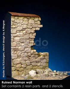 RADO Miniatures RDM35B02 Ruined Norman Wall 1/35