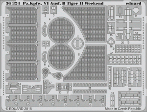 Eduard 36324 Pz. Kpfw. VI Ausf. B Tiger II Weekend upgrade set 1/35 EDUARD