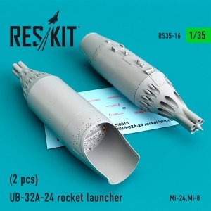RESKIT RS35-0016 UB-32A-24 ROCKET LAUNCHERS (2 PCS) 1/35