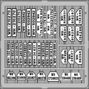 Eduard TP503 German Car Licence Plates 1/35