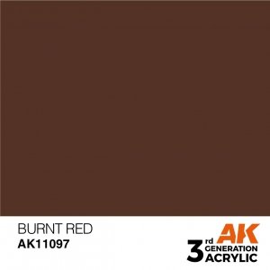 AK Interactive AK11097 BURNT RED – STANDARD 17ml