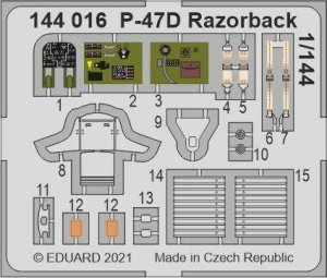 Eduard 144016 P-47D Razorback 1/144