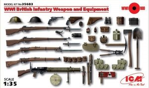 ICM 35683 WWI British Infantry Weapon and Equipment (1:35)