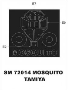 Montex SM72014 DH Mosquito TAMIYA
