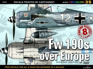 Kagero 15035M Fw 190s over Europe Part I (kalkomania/decals) EN/PL