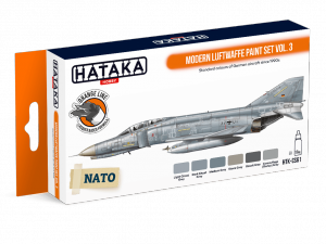 Hataka HTK-CS61 Modern Luftwaffe paint set vol. 3 (6x17ml)