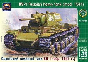 Ark Models 35020  KV-1 Russian heavy tank model 1941 - early version (1:35)